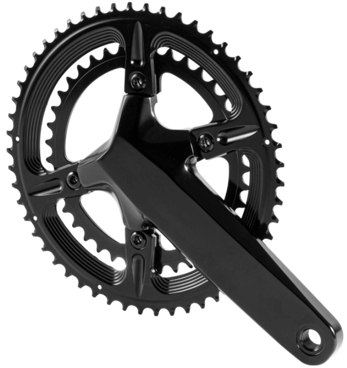New Style Hollow Road Bike Crankset Double Chainring Integrated Crankset For Shimano Bicycle Crank