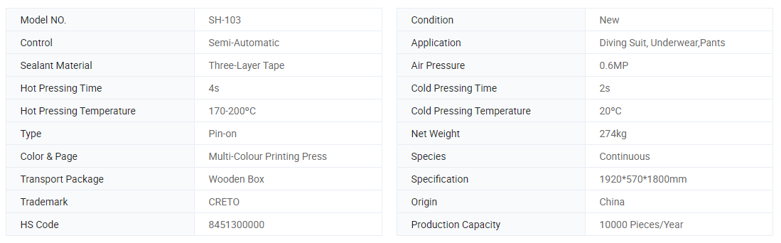 hot and cold pressing machine