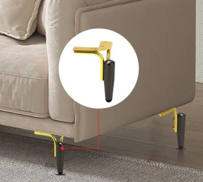 chrome sofa legs