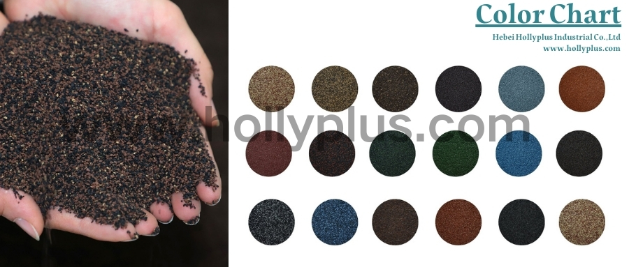color of stone coated steel roof tiles
