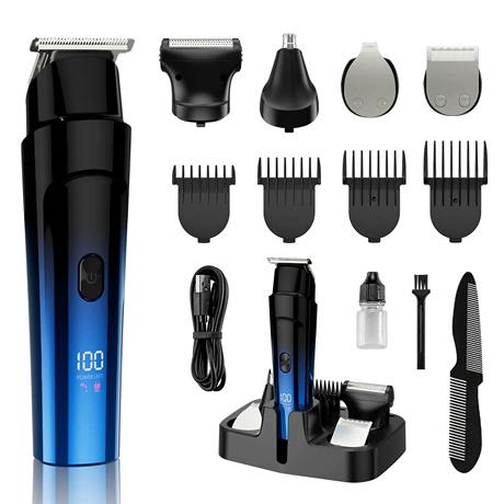 Compact and lightweight, this electric shaver is perfect for travel. It offers two speed modes—gentle for sensitive skin and powerful for thick hair—ensuring a customized shaving experience.
