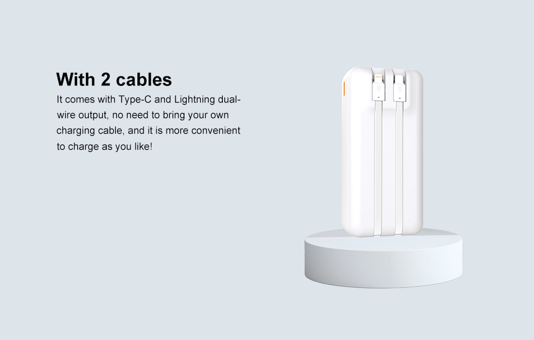 With cables
