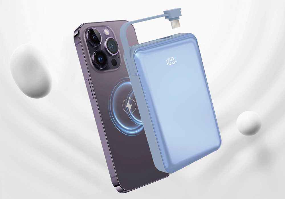 wireless power bank come with fast charging cable
