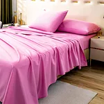 Cotton Sheets Luxury Series Light Super Soft Breathable Silky 40.64cm Deep Pocket Sheet Set