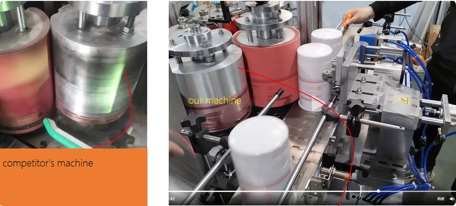 Spin-on Oil Filter Double Colors Printing Machine
