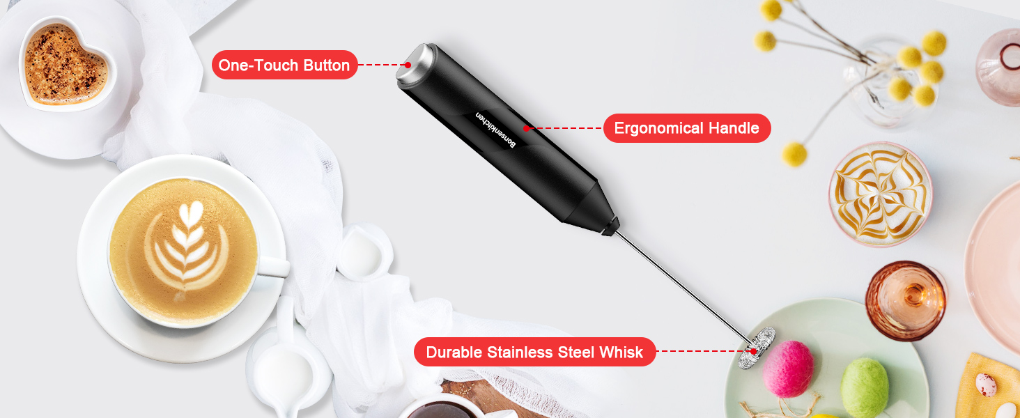 handheld electric milk frother for coffee