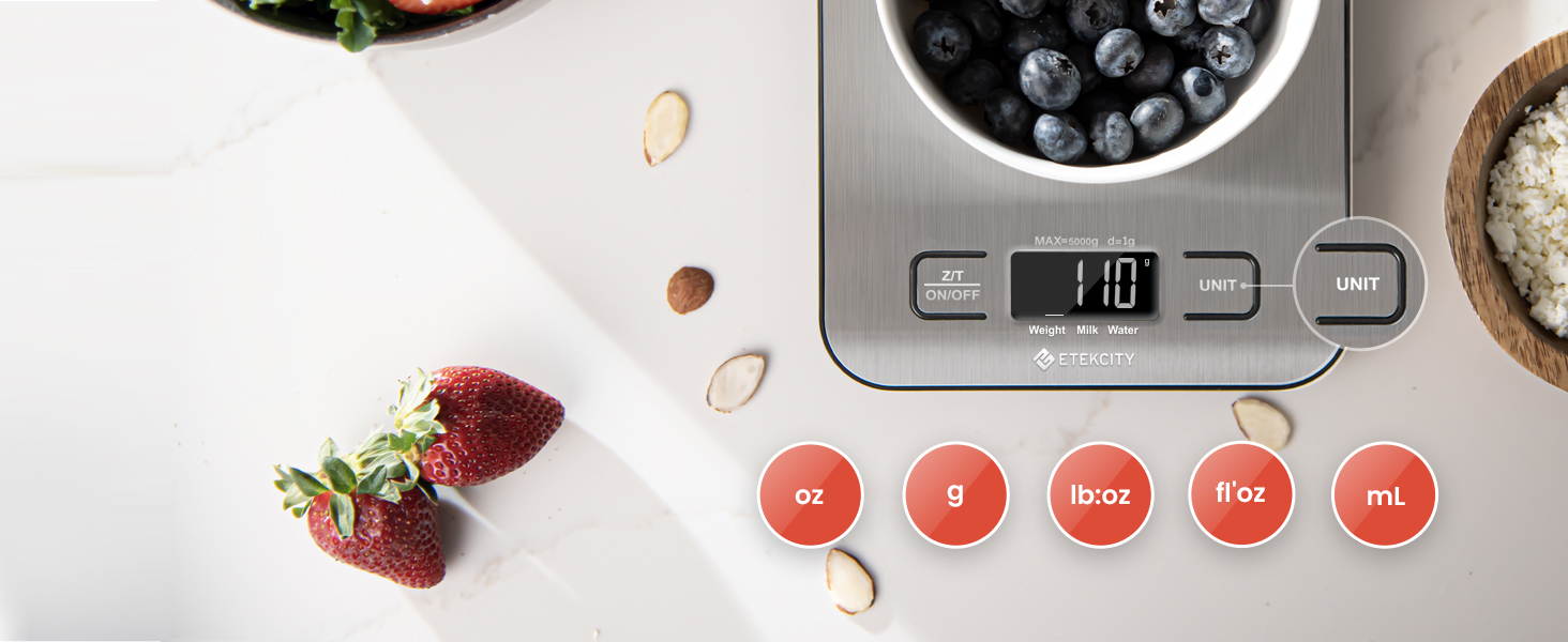 digital kitchen scale for cooking and baking