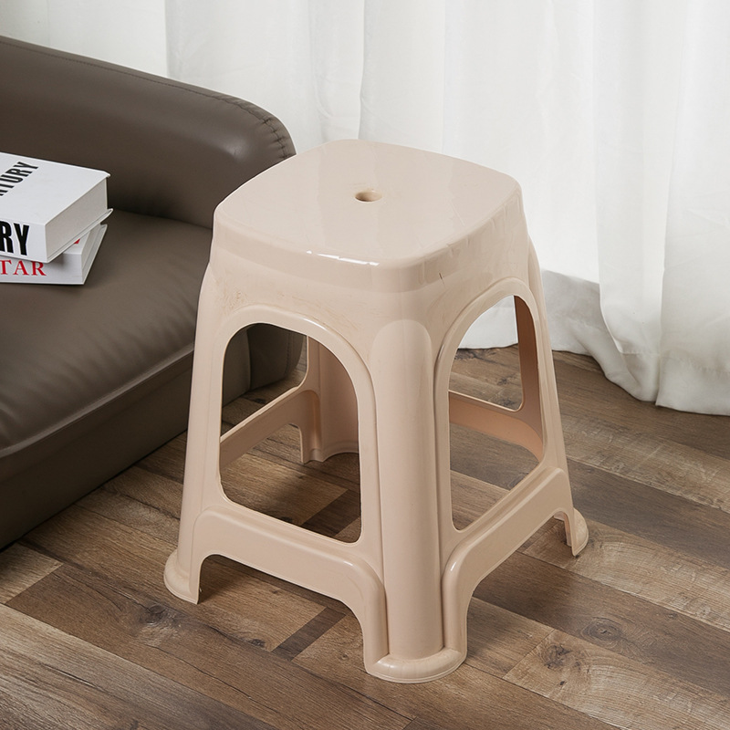 Chair Stool Plastic,Plastic Small Stool,Sitting Stool Plastic,Modern Thickened Portable Anti-Drop Plastic Chair Stool Wholesale Household Stackable Ottomans for Apartment Park School