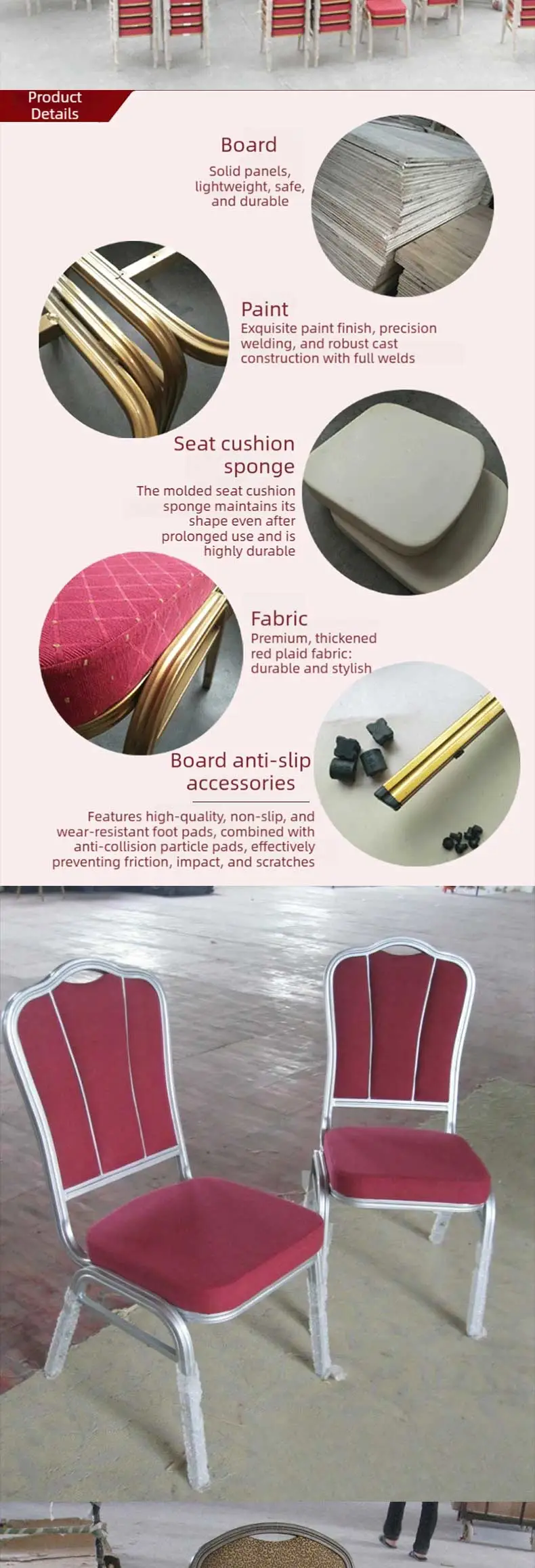 Hotel Chairs,Hotel Dining Chairs,Hotel Banquet Chairs Wholesale Hotel Chair With Round Back Iron Frame and Velvet Soft Padding for Banquet Hall And Lobby