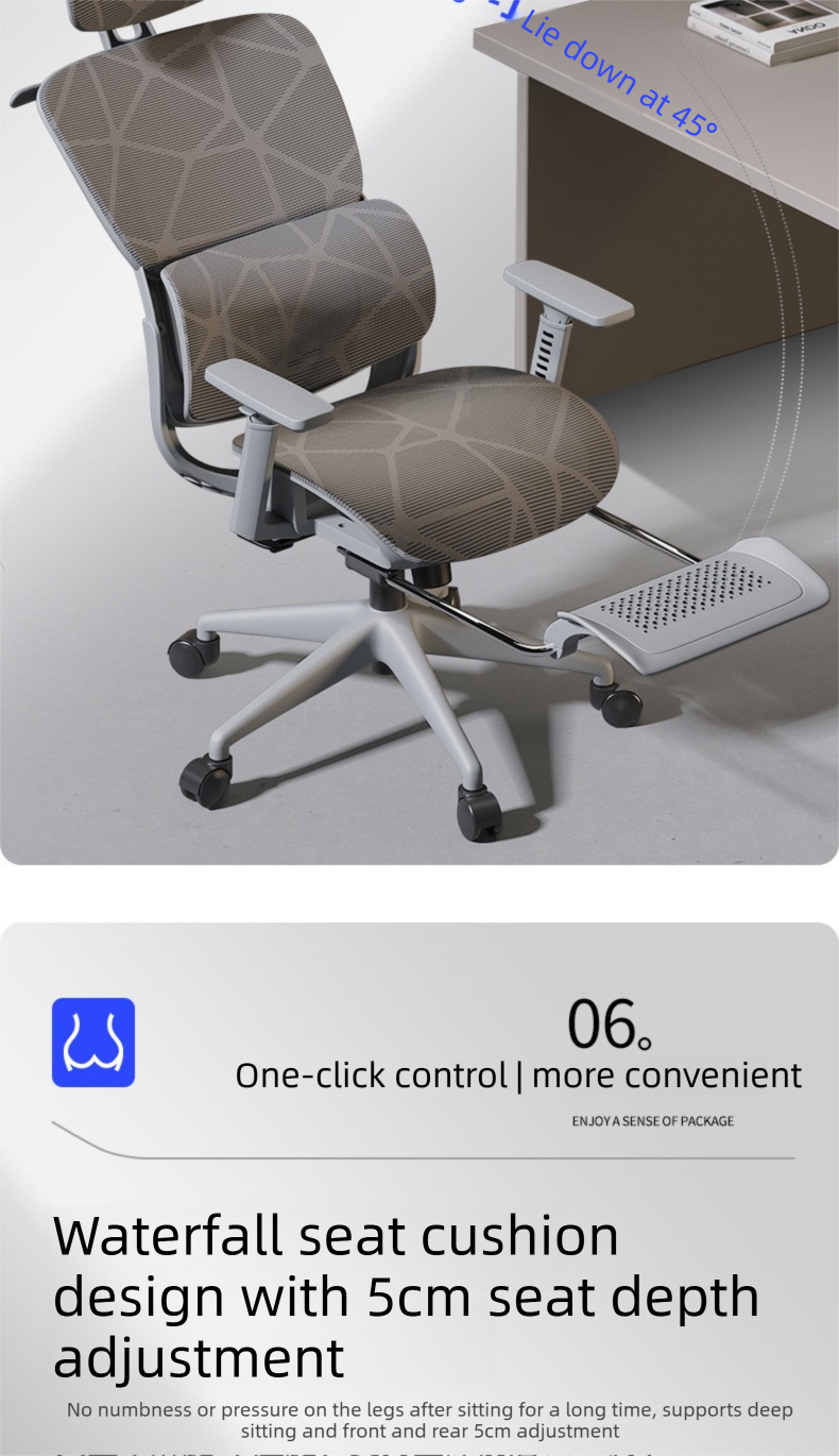 Office Chair,Modern Leather Office Chair,Commercial Office Chairs Wholesale Ergonomic Mesh Office Chair Hollow Back Breathable for Home Office and Study Use