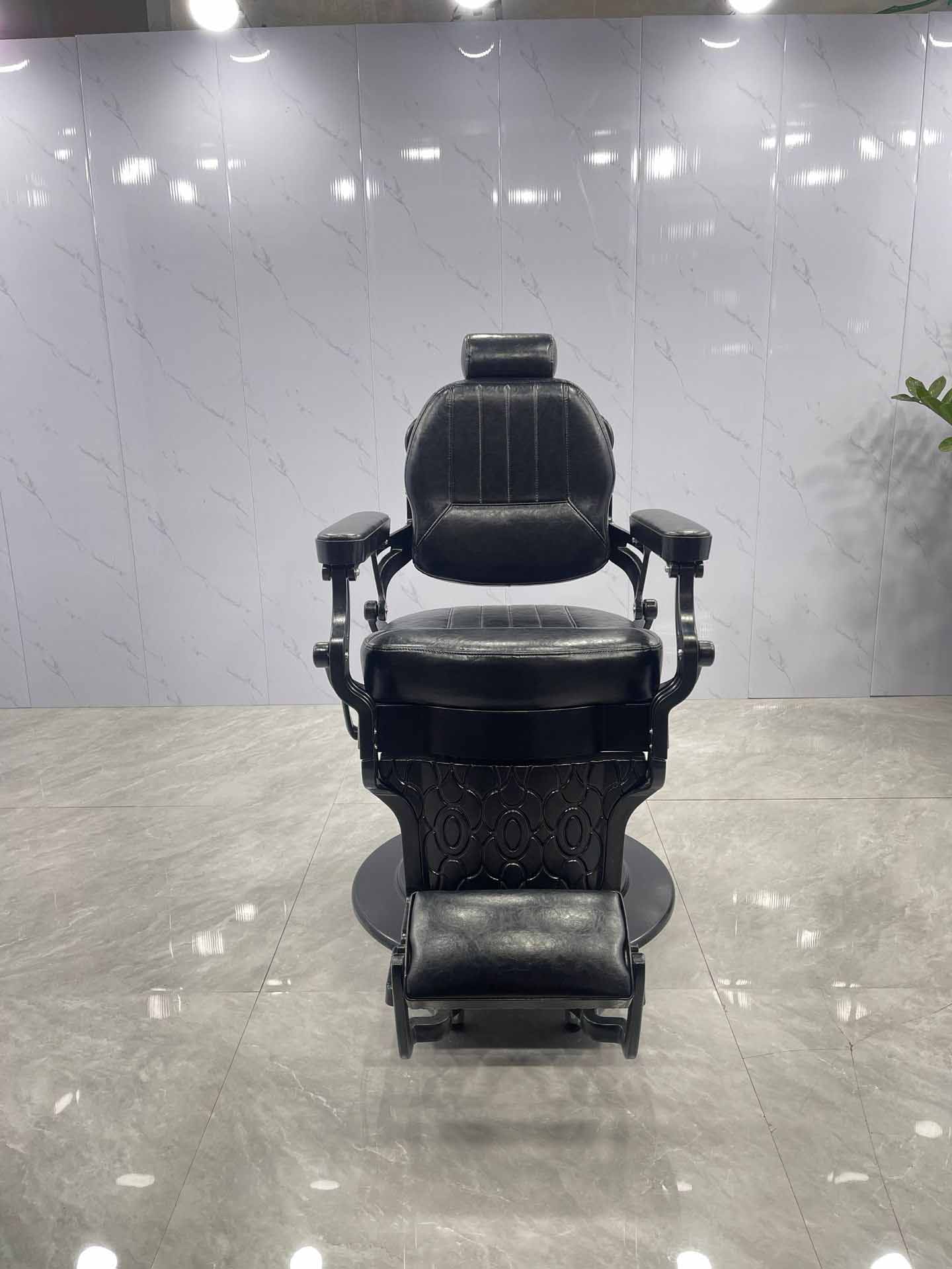 Barber Chair,Black Barber Chair,Barber Chairs Wholesale Wholesale Factory Vintage Reclining Barber Chair Hydraulic Pump for Salon Hotel Barber Shop
