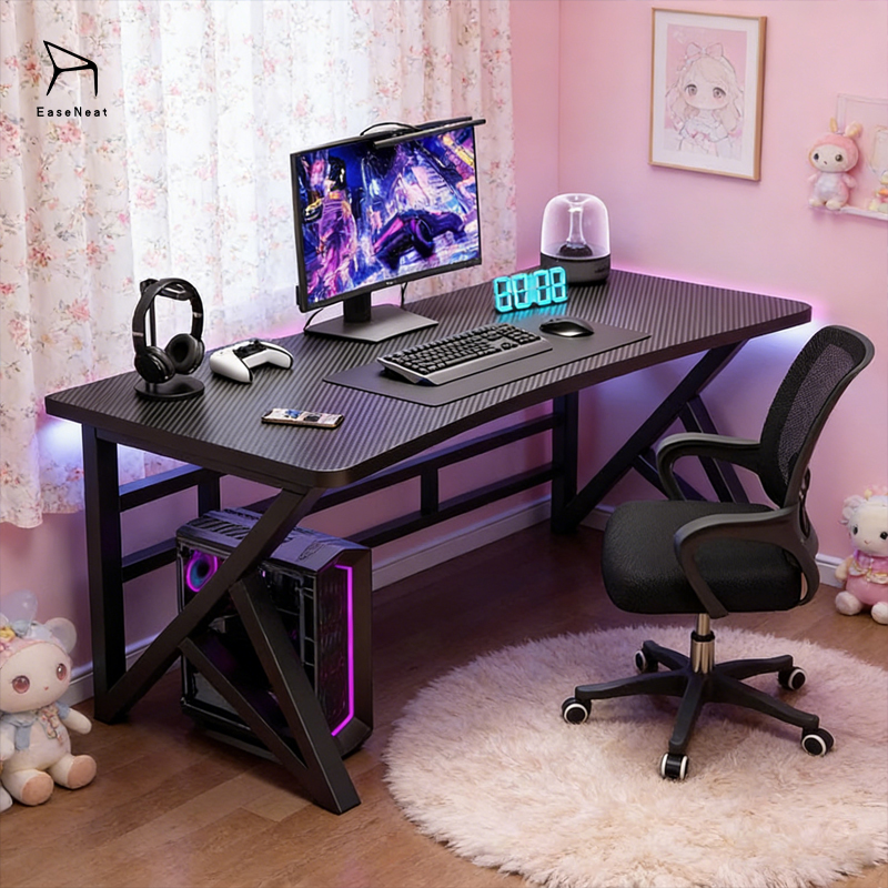 Gaming Table,Modern Game Table,Multi Game Table for Adults Supplier Home Study Office Black Carbon Fiber Material K Leg Durable Gaming Table
