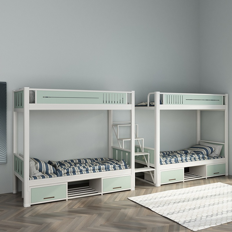 Bunk Bed,Big Lots Bunk Beds,Best Bunk Beds for Adults Manufacturer Modern Metal Bunk Bed Children's Loft with Hostel Bed with Wardrobe and Desk