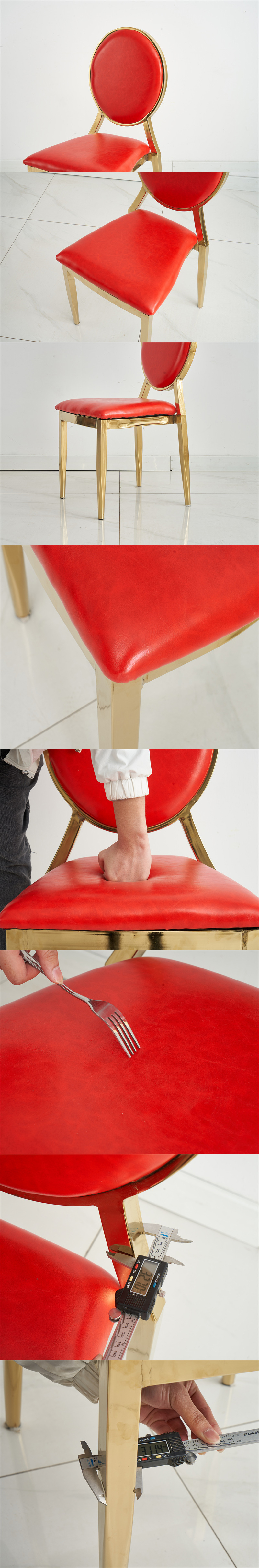 Hotel Chairs,Hotel Dining Chairs,Hotel Banquet Chairs Hot Selling Cheap Gold Round Metal Hotel Chairs Can Be Stacked Wedding Party Banquet Activity Chairs Modern