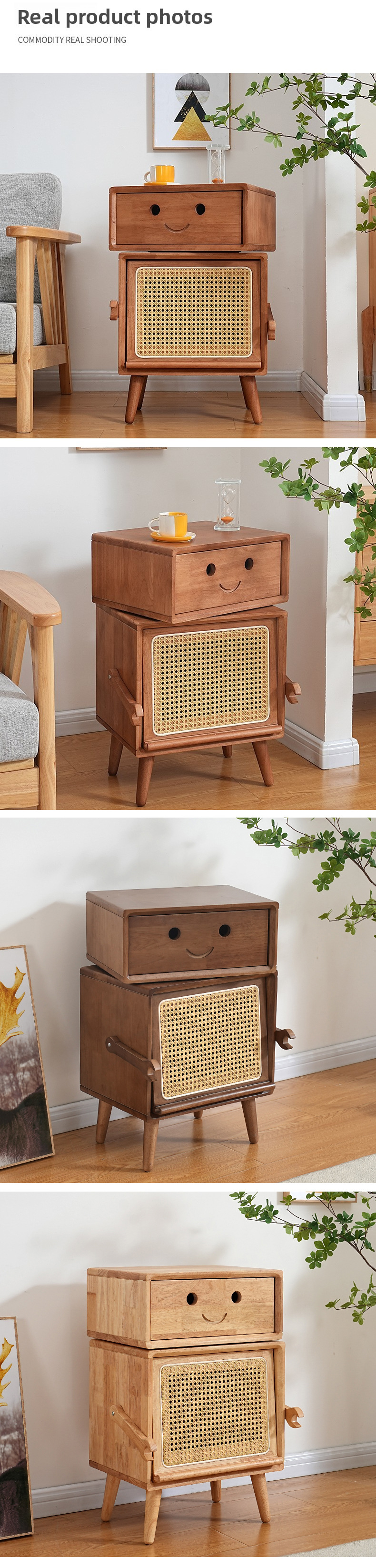 Solid Wood Nightstand,Wide Nightstand with Drawers,Locker Nightstand Supplier Hot Selling Bedroom Hotel Furniture Modern Nordic with Drawer Solid Wood Nightstand