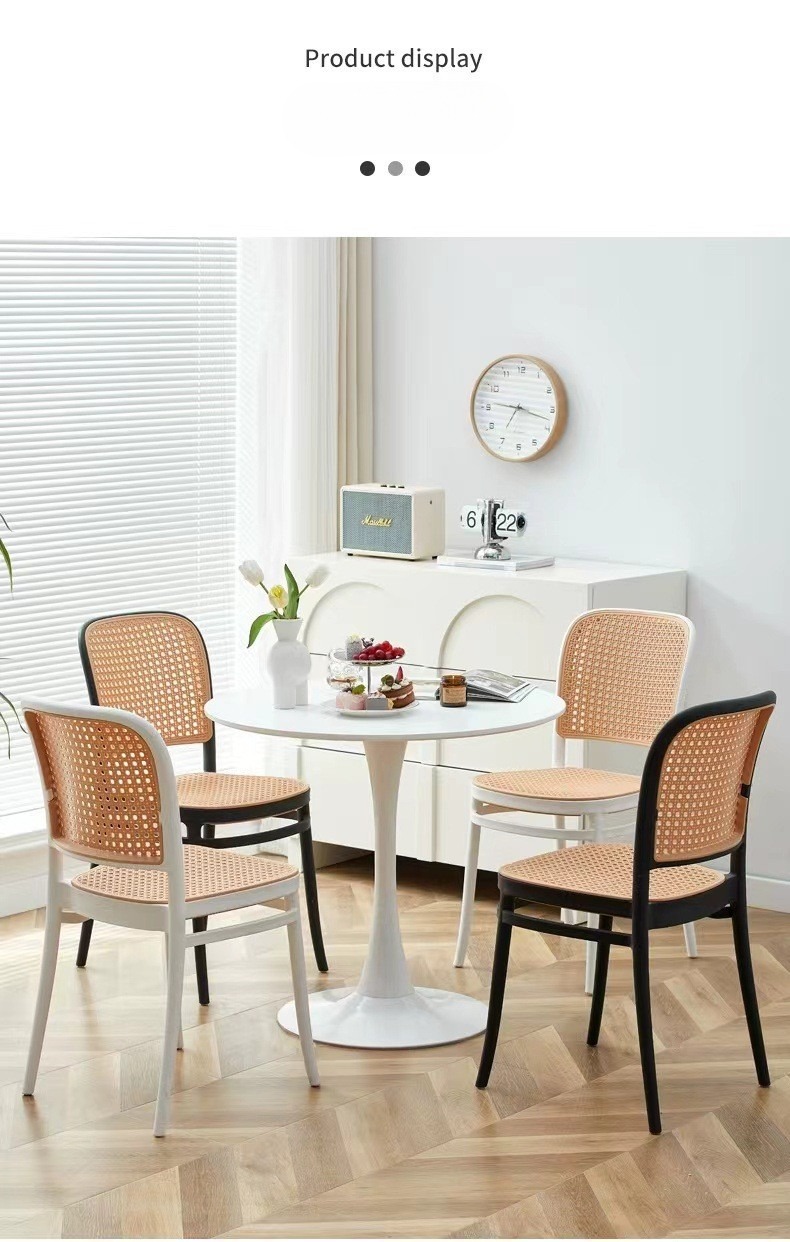 Restaurant Dining Chairs , Balcony restaurant dining chairs , Customized Balcony restaurant dining chairs,Stackable Plastic Dining Chair Lightweight Easy Clean For Balcony Restaurant Home Dining Area