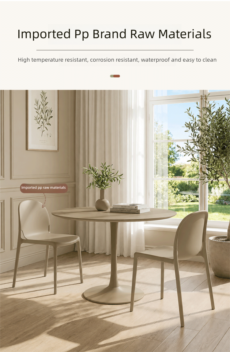 Plastic Dining Chair,Modern Plastic Dining Chairs,Plastic Dining Chairs Set of 4 Wholesale Nordic One Piece Stackable Dining Chair Colorful Ergonomic for Family Restaurant