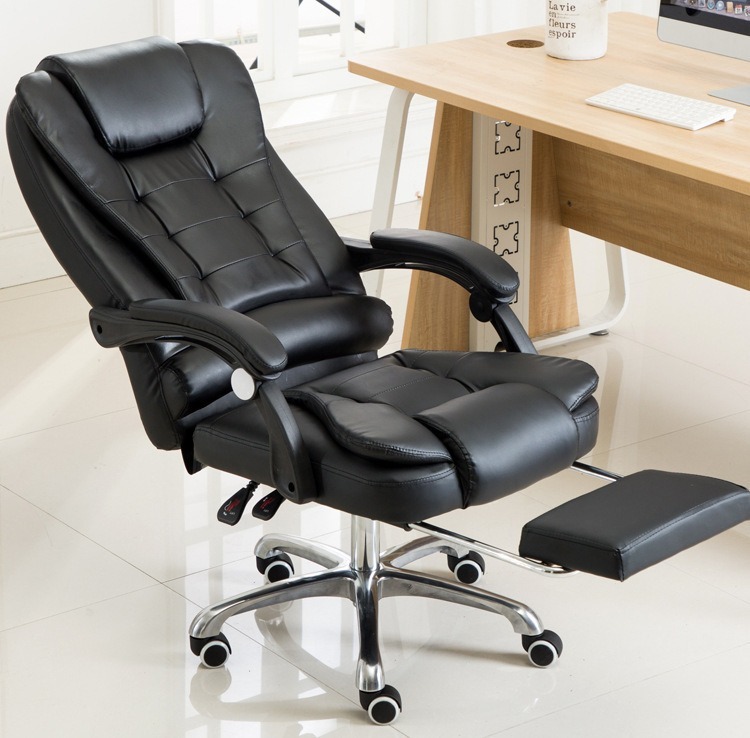 Office Chair,Conference Room Chairs with Wheels,Office Meeting Chairs Supplier Boss Office Chair Home Furniture Adjustable With Footrest Soft Massage Executive Leather Chair