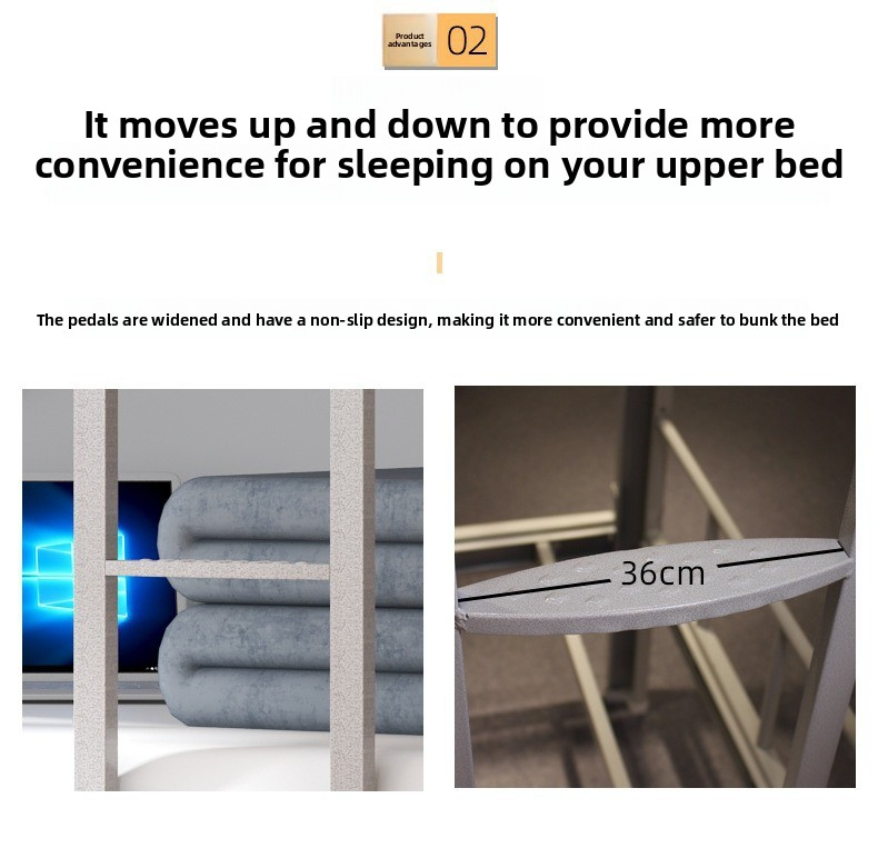 Bunk Bed Double,Full Double Bunk Beds,Double Queen Bunk Bed Manufacturer Dormitory Queen Quality Loft Bed Hostel Adult Metal Bunk Bed with Stairs