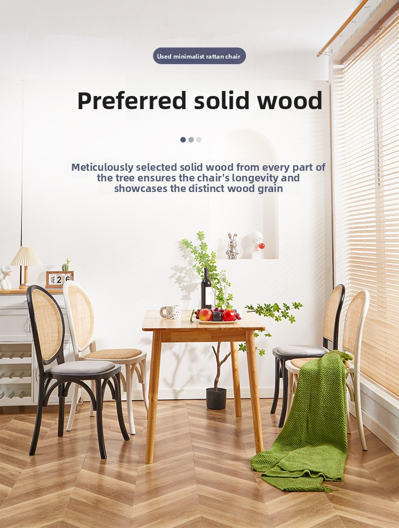 Solid Wood Dining Chair,Solid Oak Chairs,Wooden Kitchen Chairs For Sale Wholesale Nordic Style Stackable Antique Wood Wicker Dining Chair For Wedding Party Activity