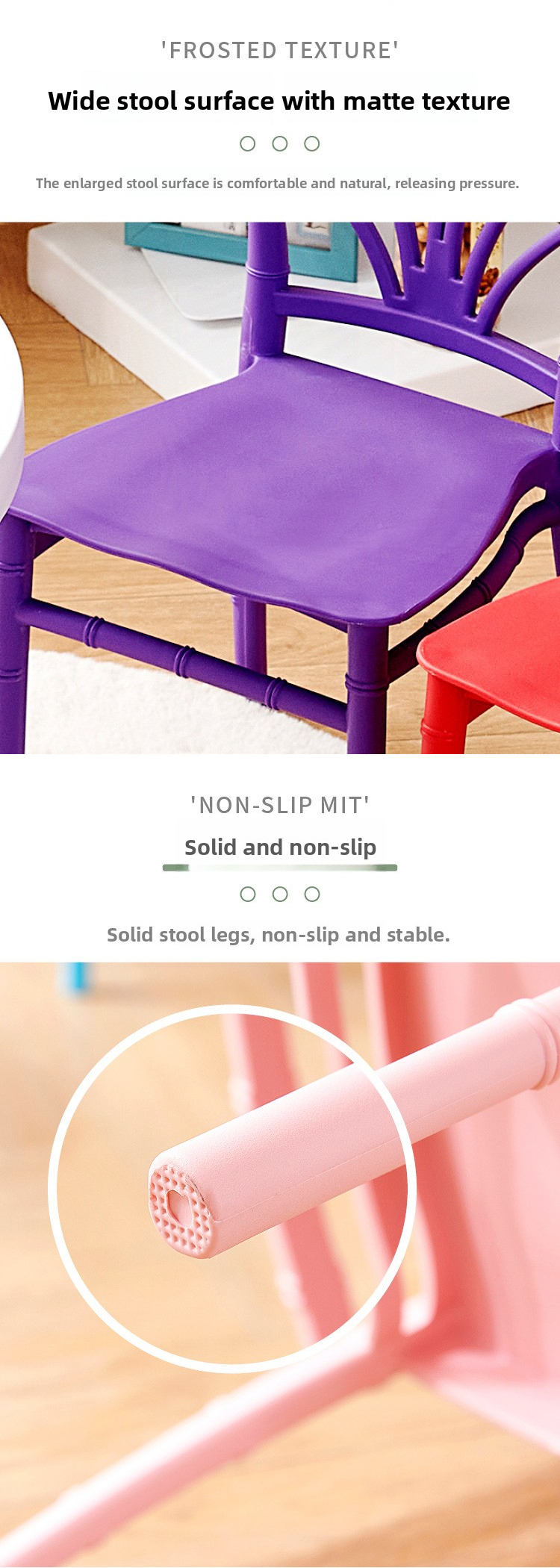 Dining Chairs,Blue Dining Room Chairs,Levity Dining Chairs EaseNeat Nordic Furniture Modern Party Outdoor Stackable Kitchen Plastic Children's Chair