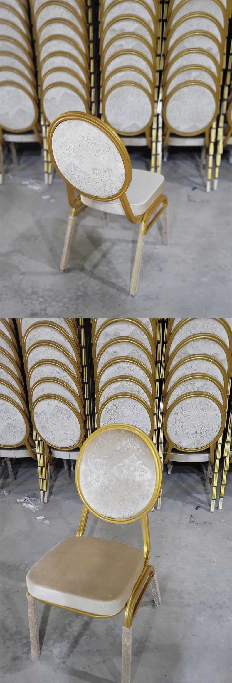 Hotel Chairs,Hotel Dining Chairs,Hotel Banquet Chairs Supplier Iron Frame Hotel Chair With Moroccan Round Back and Velvet Cushion for Banquet and Wedding