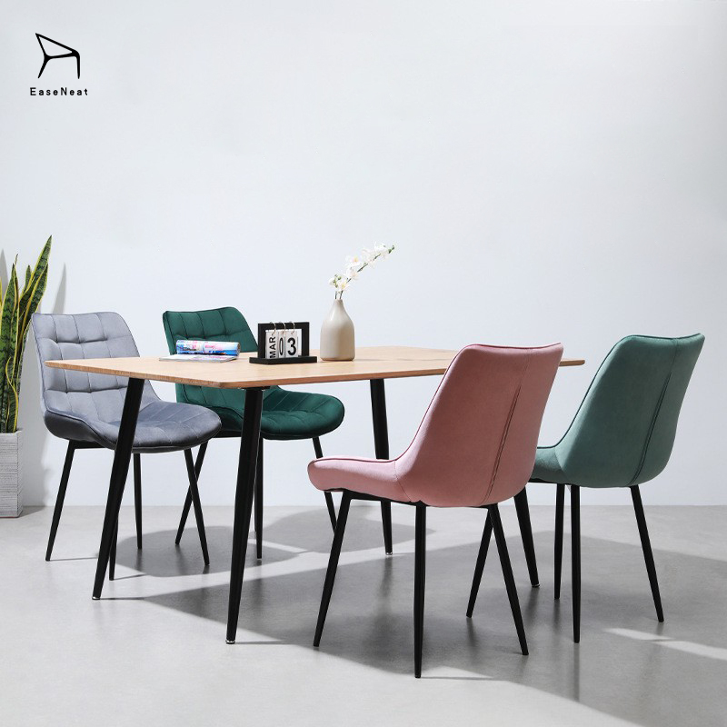 This wholesale metal dining room chair combines comfort and style with its modern design and luxurious velvet cushions. The sturdy metal chair legs provide durability, making it perfect for both residential and commercial use. This versatile chair can also be used as a metal office chair, providing comfort and support for long hours of work. Upgrade your space with this elegant and practical seating solution.