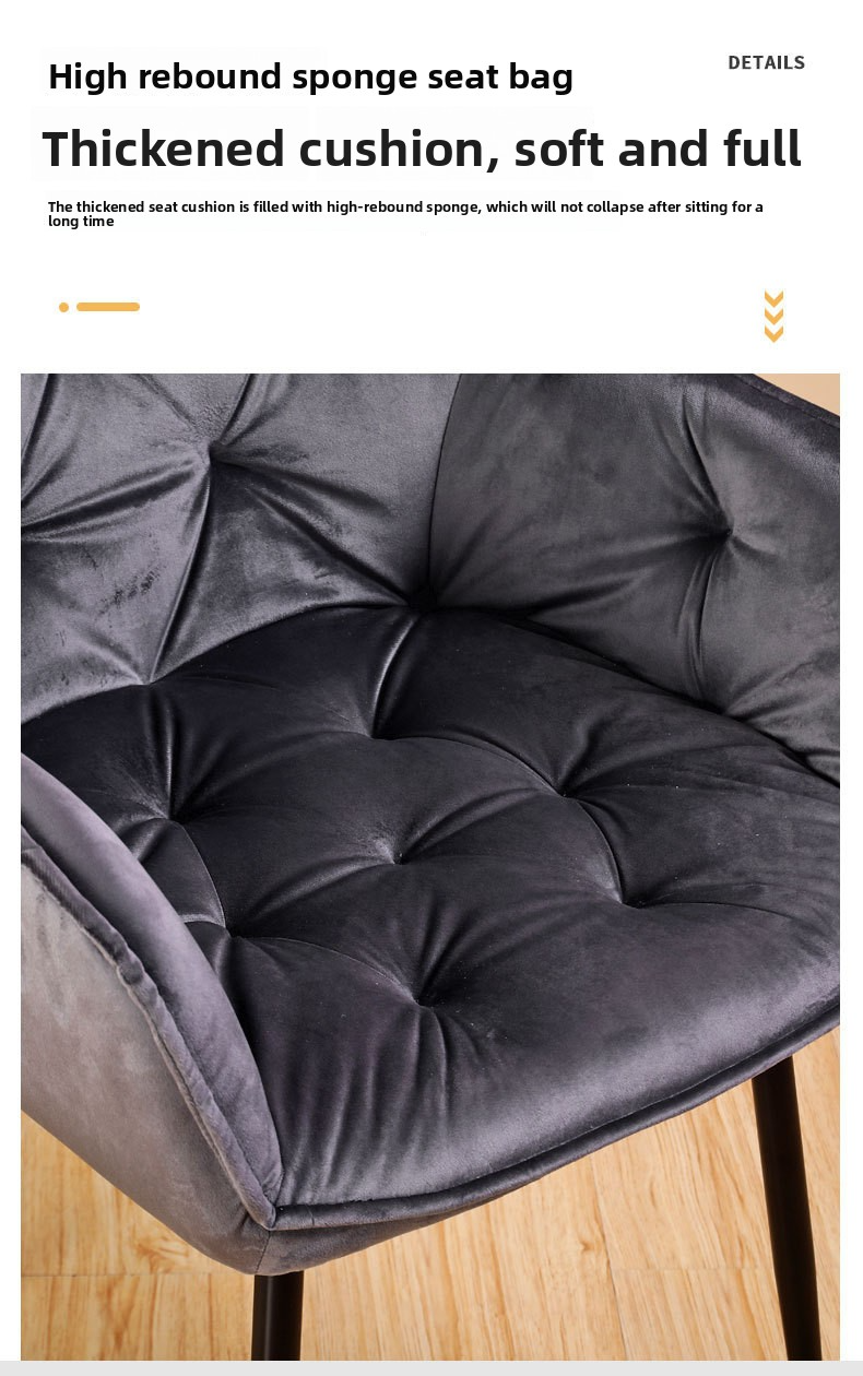 Velvet Dining Chairs,Velvet Upholstered Dining Chairs,Velvet Dining Room Chairs Supplier Velvet Dining Chairs Kitchen Interior Decoration Soft Fabric Nordic Luxury High Back Modern Dining Room Furniture