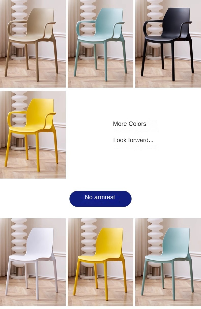 Plastic Chair , Thick Plastic Chair , Home Thick Plastic Chair,Manufacturer Modern Stacked Plastic Dining Chair Wholesale Low Price Cafe Restaurant Kitchen Family Furniture Leisure