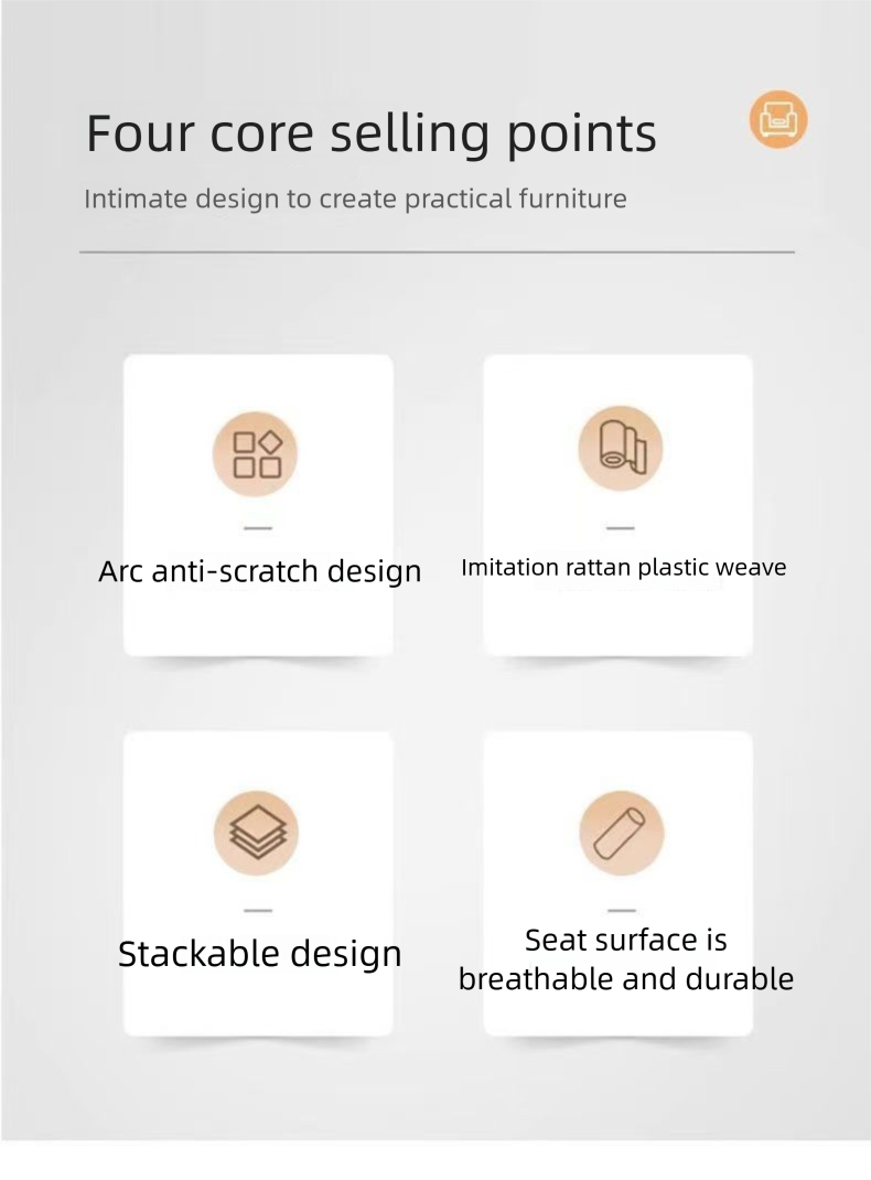 High quality wholesale garden furniture chair modern pp chair table chair plastic
