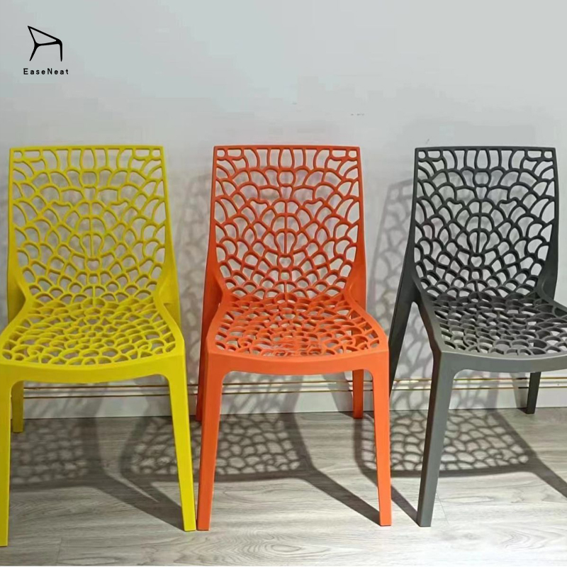 Wholesale Eco-Friendly Durable Modern Design Plastic Dining Chairs Stackable Home Furniture for Hotels Gardens Outdoor Leisure