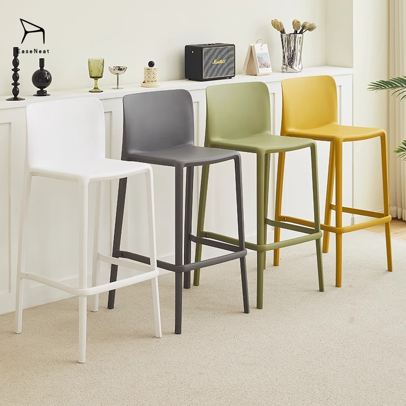 Manufacturer Modern Kitchen Design Furniture Dining PP Plastic Bar Chairs Dining Chairs