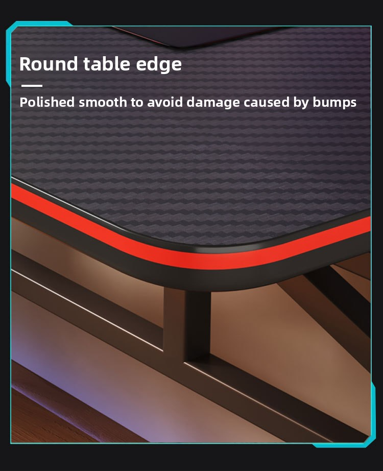 Gaming Table,E-sports Table,Modern Gaming Table EaseNeat Hot Selling Cheap Black Computer Games Office Learning E-sports Table Simple Durable Bedroom Living Room for the Latest