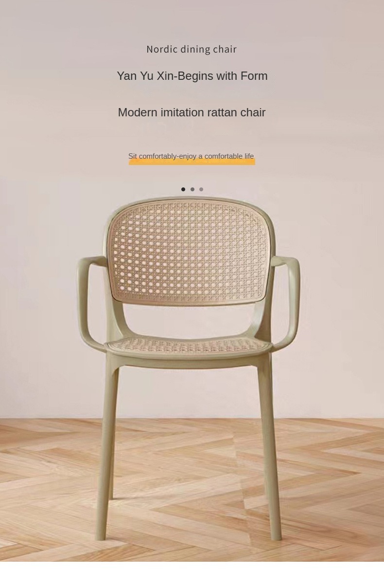 Plastic Chairs , Wholesale Plastic Chairs , Manufacturer Wholesale Plastic Chairs,Wholesale Modern Plastic Rattan Chair Armrest Hollow Back Can Be Stacked Simple Design for Garden Outdoor Dining Home Furniture