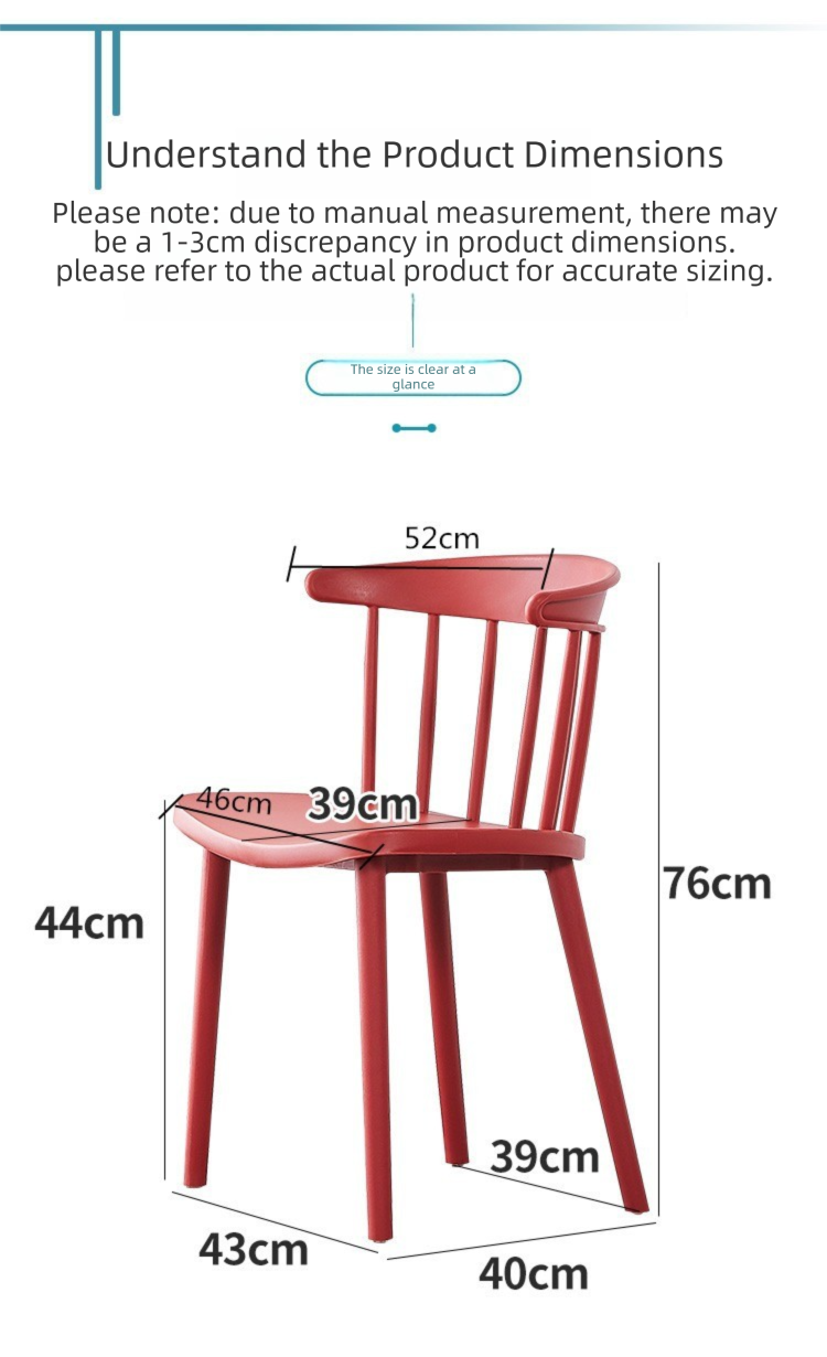 Plastic Dining Chair,Modern Plastic Dining Chairs,Plastic Dining Chairs Set of 4 EaseNeat Ergonomic PP Plastic Dining Chair Lightweight Portable for Daily Home Commercial Use