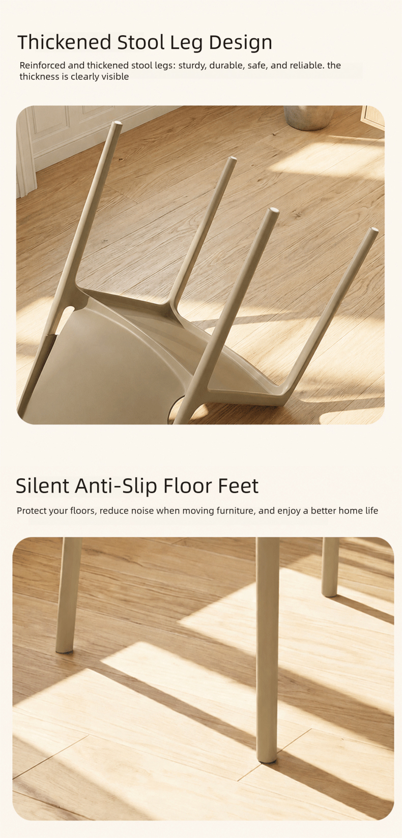 Plastic Dining Chair,Modern Plastic Dining Chairs,Plastic Dining Chairs Set of 4 EaseNeat Waterproof PP Stackable Dining Chair Solid Material Eco Friendly for Wedding Restaurant