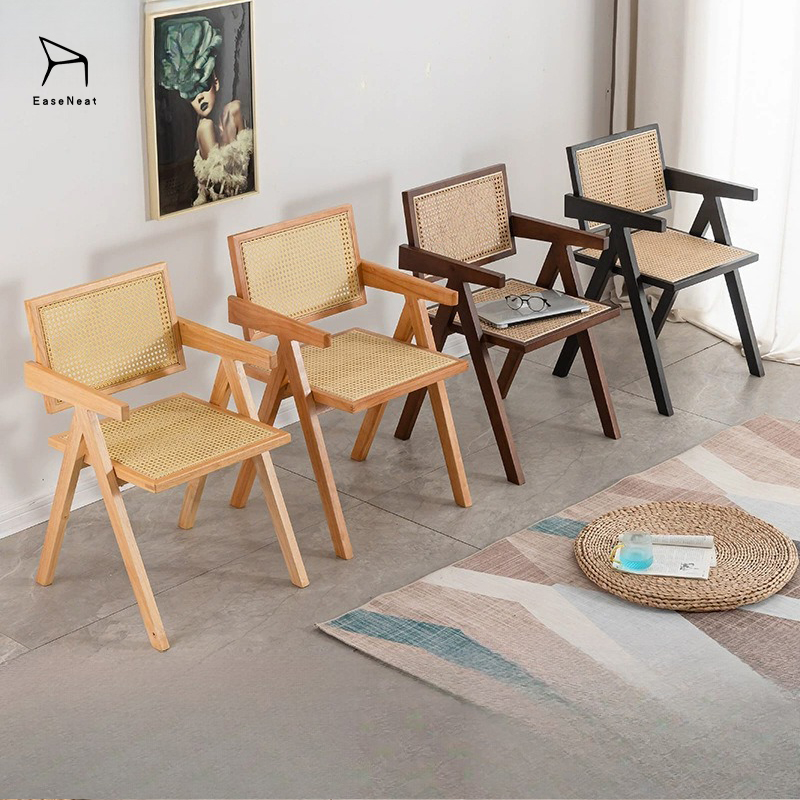 Solid Wood Dining Chair,Solid Oak Dining Table and 6 Chairs,All Wood Dining Chairs EaseNeat New Design Luxury Dining Room Furniture Table Wood Dining Chairs Room Kitchen Chair Can Be Stacked