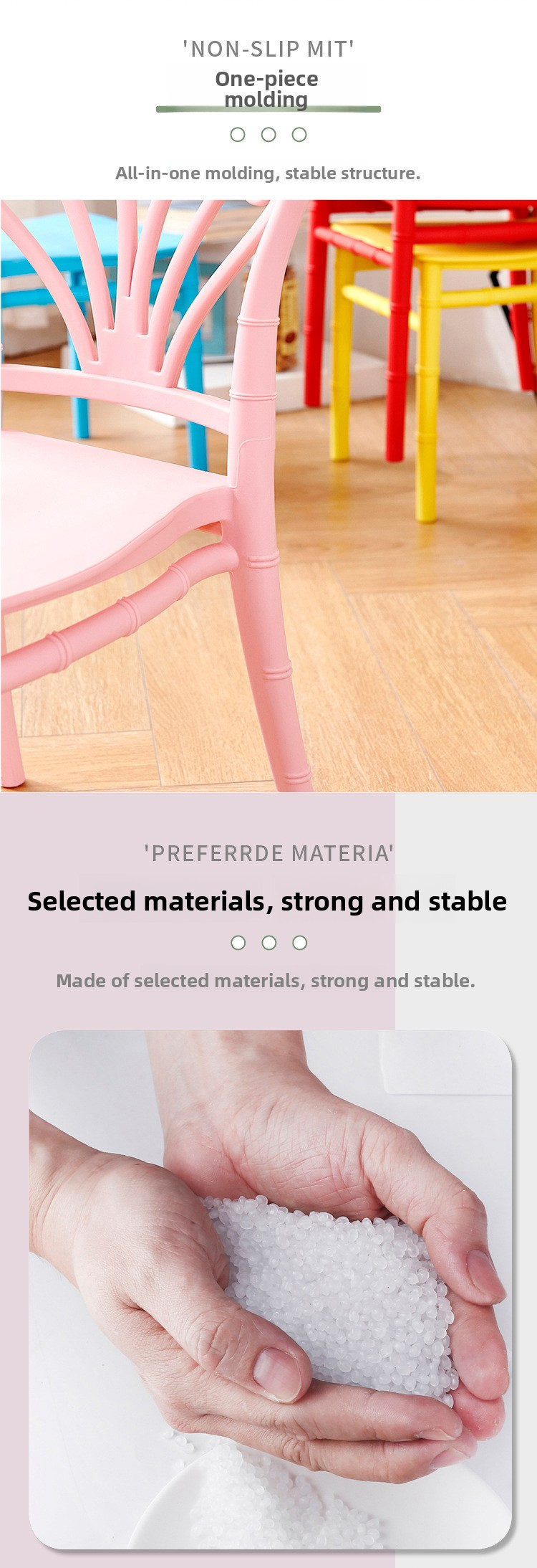 Dining Chairs,Blue Dining Room Chairs,Levity Dining Chairs EaseNeat Nordic Furniture Modern Party Outdoor Stackable Kitchen Plastic Children's Chair
