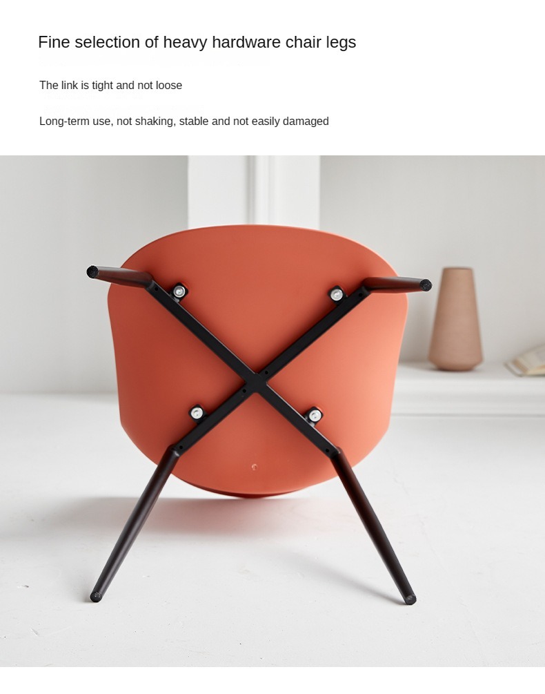 EaseNeat New Cheap Modern Nordic Dining Chairs Living Room Family Office Dining Room Furniture Banquet Plastic Chair