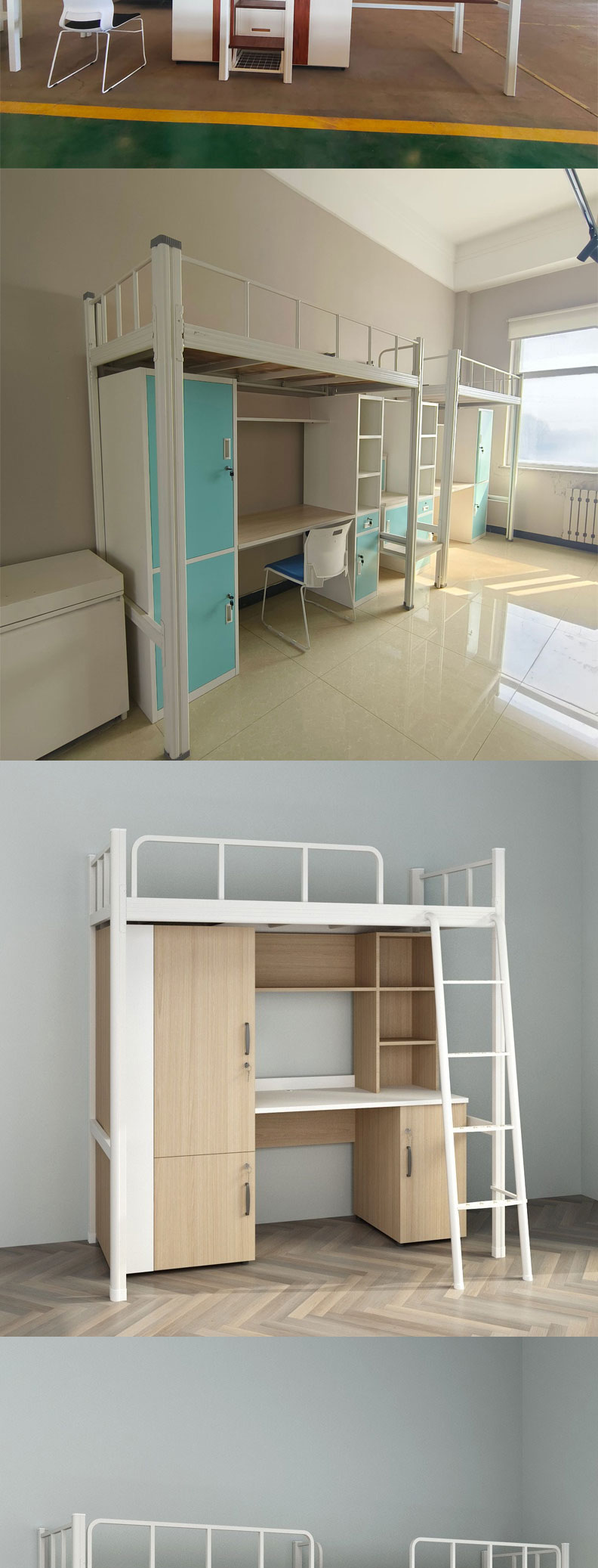 Bunk Bed,Big Lots Bunk Beds,Best Bunk Beds for Adults Supplier School Furniture Dormitory Bed Metal Bunk Bed Adult Student Loft Bed with Desk