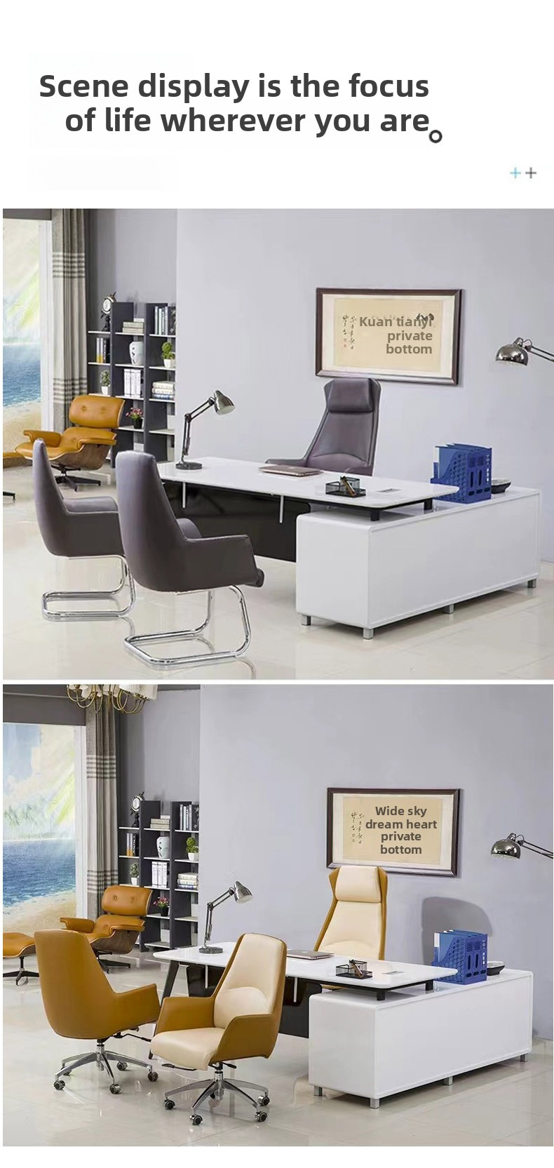 Leather Office Chair,Office Meeting Chairs,Conference Chairs with Wheels EaseNeat Chairs for Events Computer Chair Modern Armchairs Office Chairs Luxury