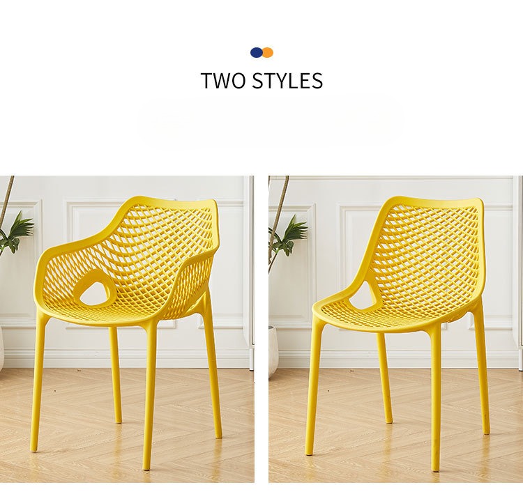 Hollow Chair , Plastic Hollow Chair , Thick Plastic Hollow Chair,Modern Minimalist Plastic Chair Thick Hollow Available In 8 Colors For Restaurant Cafe