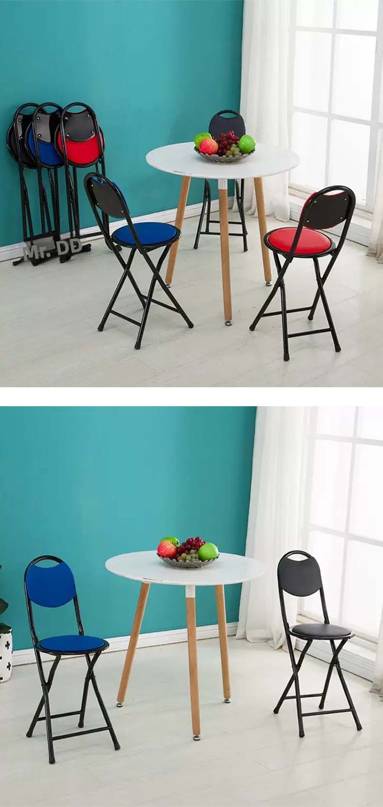 Folding Dining Chair,Foldable Outdoor Dining Set,Fold Up Dining Room Chairs Supplier Modern Folding Dining Chair With Metal Legs and Luxury Design for Middle East Market