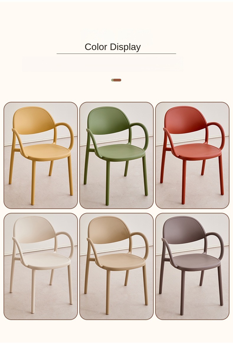 Chair with Plastic Cover,Patio Chair Plastic,Modern Chair Plastic,Modern Thickened Stackable Home Dining Chair and Armchairs Plastic PU for Living Rooms and Malls Wholesale