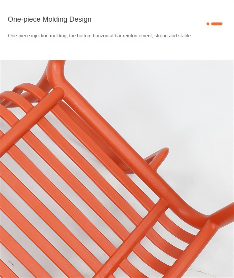 Manufacturer Nordic Fashion Plastic Armchair with Comfortable Armrests for Indoor Outdoor Home Garden Cafe Office Daily Use,Creative Dining Chair , Modern Creative Dining Chair , Plastic Modern Creative Dining Chair