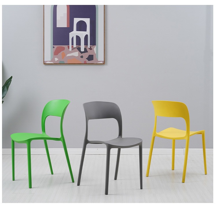 Dining Chairs,Plastic Dining Chairs,Dining Chairs White Plastic EaseNeat High Quality Furniture Modern Plastic Dining Chairs Color Thickened Stackable Living Room Restaurant Coffee Shop Garden