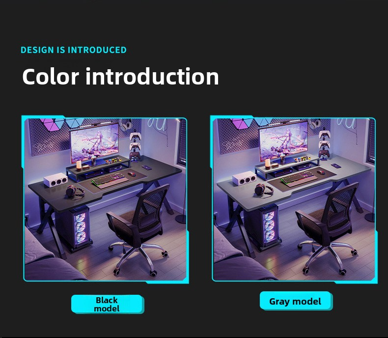 Gaming Table,Outdoor Game Table,Best Multi Game Table Supplier Simple Structure Black Carbon Fiber Gaming Table Suitable for Hotel Computer Games Use