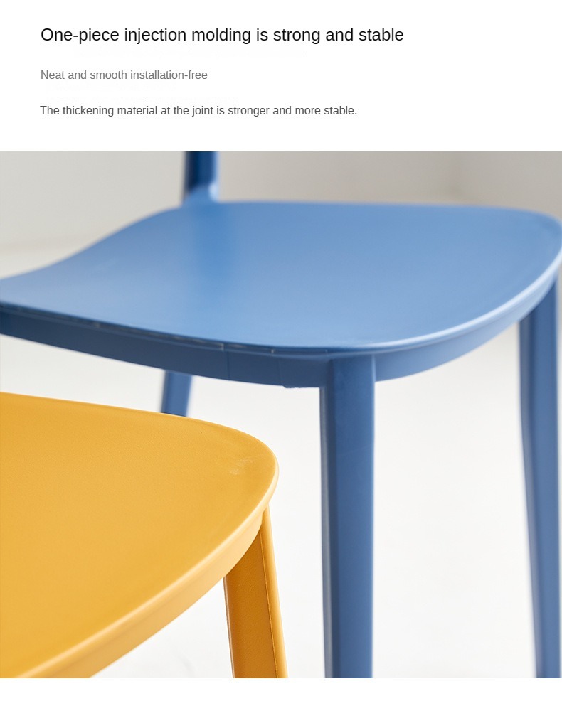 Reading Stools , Plastic Reading Stools , cheap Plastic Reading Stools,Wholesale Solid-Color Simple Modern Plastic Dining Chairs Stackable for Outdoor Garden Restaurant Factory Supply Home Furniture