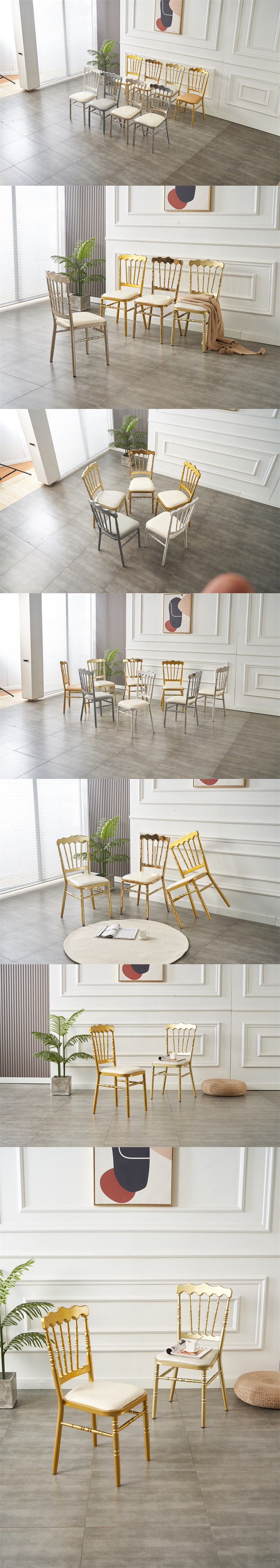 Hotel Chairs,Plastic Chair for Hotel,Hotel Banquet Chairs Metal Farmhouse Luxury Hotel Chairs for Wedding Party Dining Events-Commercial Stackable Furniture