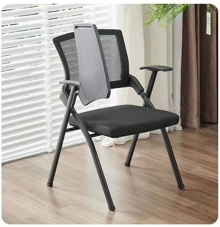Office Chairs,Waiting Room Chairs with Arms,Quality Office Chairs Wholesale Factory Wholesale Office Staff Training Meeting Chair Dialogue Chair Folding Chair with Writing Board Office Chairs